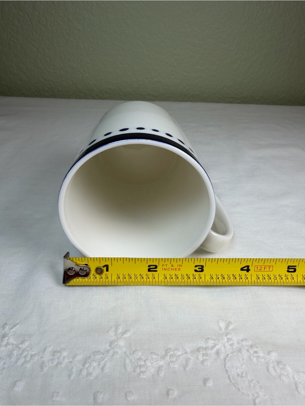 Kate Spade Lenox Charlotte Street East Set of 6 Navy Dot Mugs - Picture 11 of 11